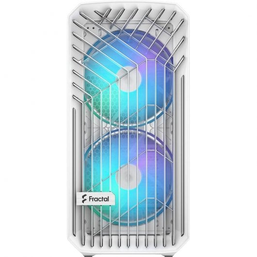 Fractal Design Compact RGB Clear Tint Midi Tower Cristal Templado USB 3.2 Blanco