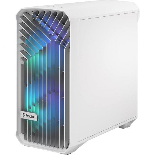 Fractal Design Compact RGB Clear Tint Midi Tower Cristal Templado USB 3.2 Blanco