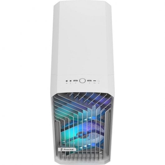 Fractal Design Compact RGB Clear Tint Midi Tower Cristal Templado USB 3.2 Blanco