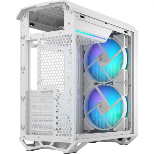 Fractal Design Compact RGB Clear Tint Midi Tower Cristal Templado USB 3.2 Blanco