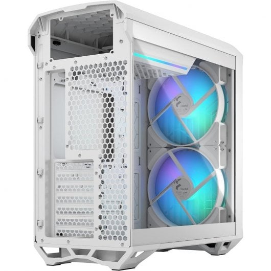 Fractal Design Compact RGB Clear Tint Midi Tower Cristal Templado USB 3.2 Blanco