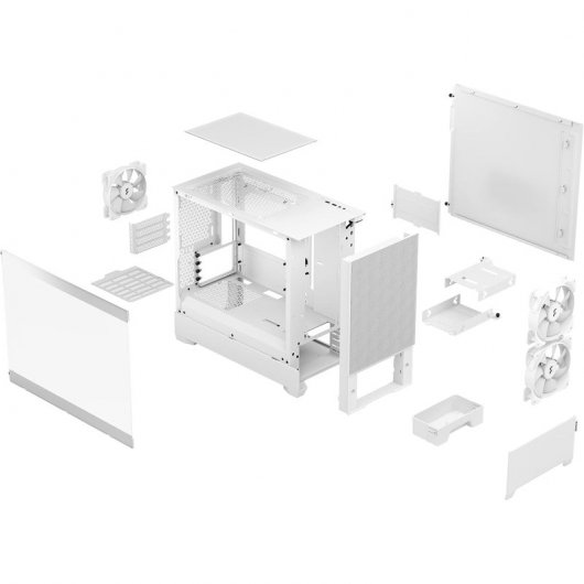 Fractal Design Pop Mini Air RGB Mini Tower Vidro Temperado USB 3.2 Branca