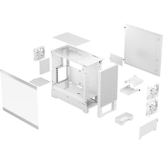 Fractal Design Pop Air RGB ATX Cristal Templado USB 3.2 Blanca