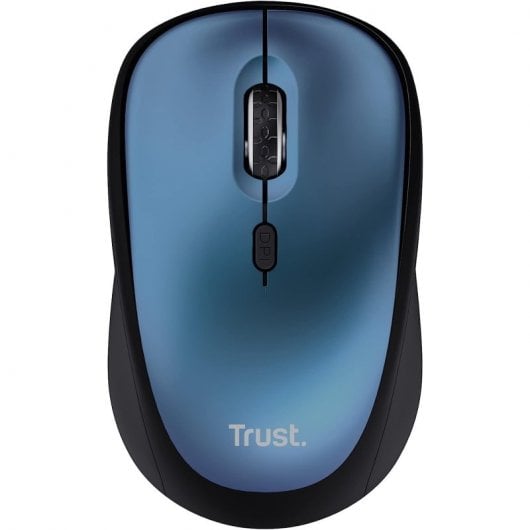 Trust Yvi+ Mouse ottico wireless silenzioso Eco 1600 DPI Blu