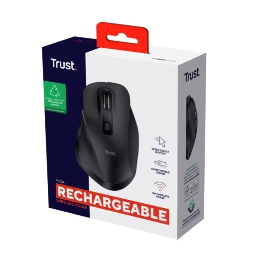Mouse ottico wireless Trust Fyda 2400 DPI nero