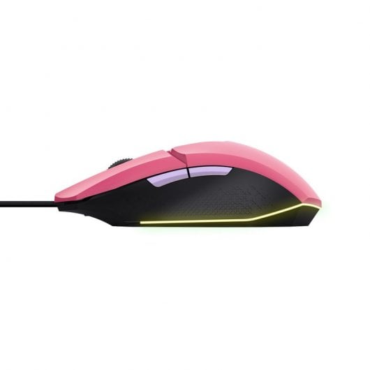 Trust GXT 109 Felox Mouse da gioco illuminato USB 6400 DPI Rosa