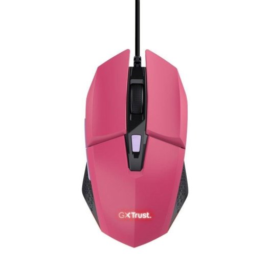 Trust GXT 109 Felox Ratón Gaming Iluminado USB 6400 DPI Rosa