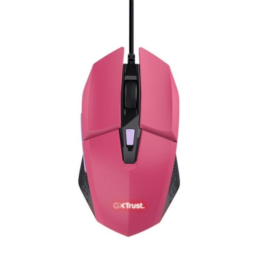 Trust GXT 109 Felox Ratón Gaming Iluminado USB 6400 DPI Rosa