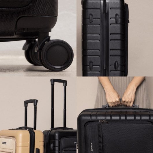 Valise de voyage cabine Numada Upfly T21 avec poche frontale (56x37x23,5cm) Noir