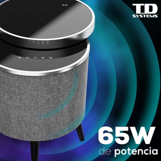 TD Systems SM65B11WR Altavoz Mesa Bluetooth 65W Madera Roble