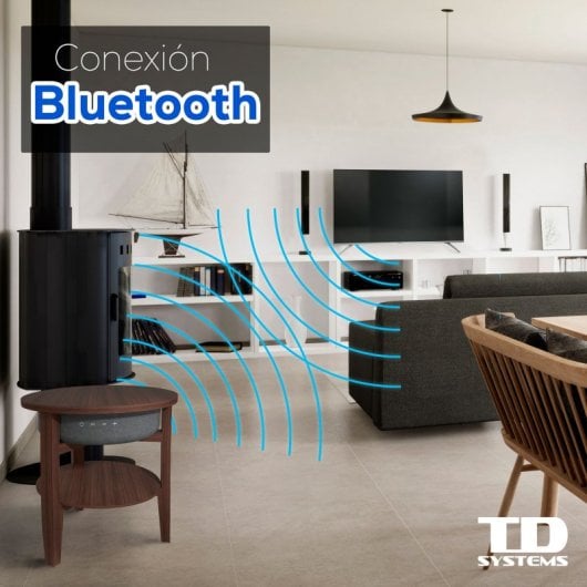 TD Systems SM30B11WR8B Altavoz Mesa Bluetooth 30W con Batería 2200mah Madera Roble