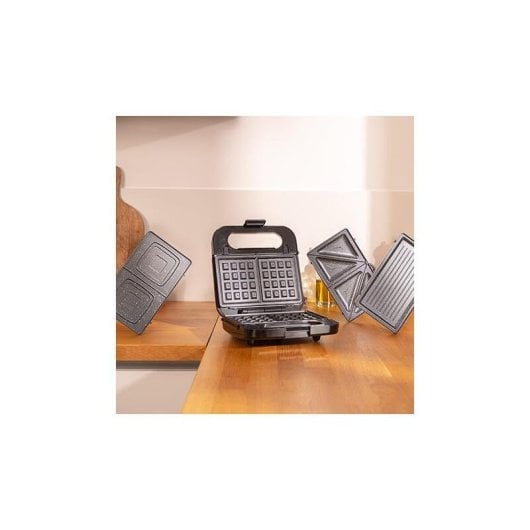 Sandwichmaker Cecotec Rock'nToast 4in1 1000W Edelstahl Antihaft Wechselplatten