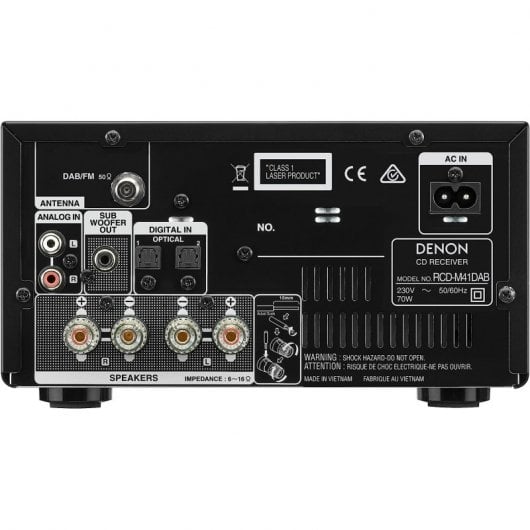 Denon D-M41 DAB Microcadena HiFi 60W Negra
