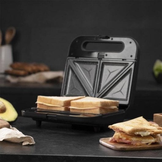 Sandwichera Cecotec Rock'n Toast 1000 3in1 Inox 800W plaques amovibles