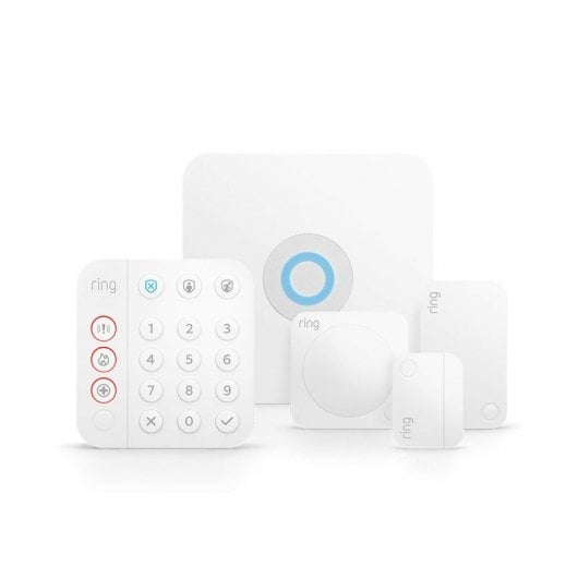 Ring Alarm Security Kit, 5 piece - 2nd Generation sistema di allarme di sicurezza Wi-Fi Bianco