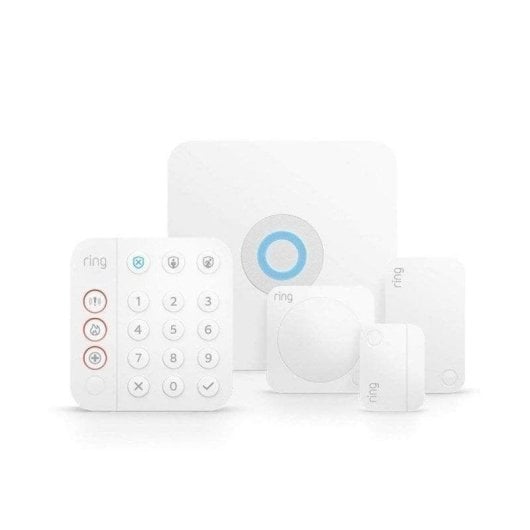 Ring Alarm Sistema de Segurança WiFi com Alarme 5 Peças 2nd Gen Branco