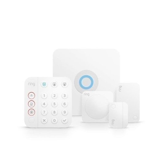 Ring Alarm Sistema de Segurança WiFi com Alarme 5 Peças 2nd Gen Branco