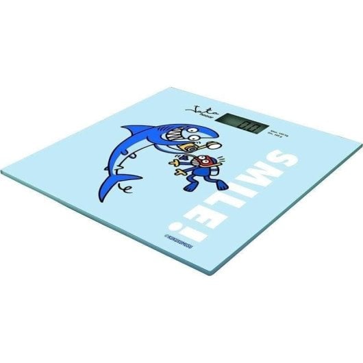 Balança de banho Jata 295K vidro temperado Kukuxumusu azul 150kg