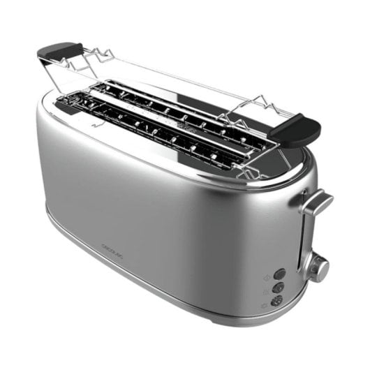 Toaster Cecotec Toast&Taste 1600 Retro Double 1630W 2 breite Schlitze Edelstahl