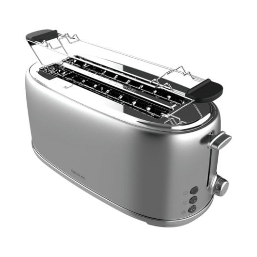 Toaster Cecotec Toast&Taste 1600 Retro Double 1630W 2 breite Schlitze Edelstahl