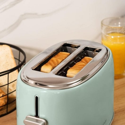 Cecotec Toast&taste 1000 Grille-pain vertical double rétro 980W Bleu
