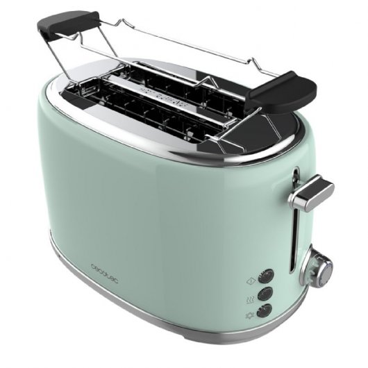Cecotec Toast&taste 1000 Retro Double Tostadora Vertical 980W Verde
