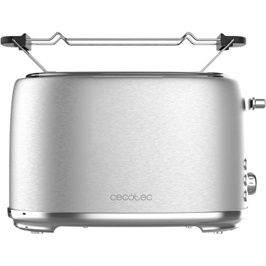 Cecotec Toast&taste 1000 Retro Double Tostadora Vertical 980W Inox