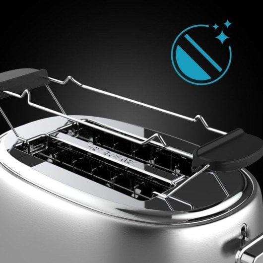 Toaster Cecotec Toast&taste 1000 Retro Double 980W Edelstahl 2 breite Schlitze