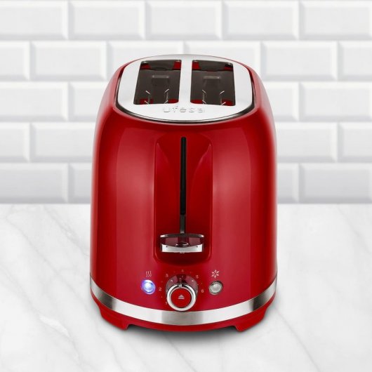 Ufesa Classic Pinup Tostador Retro 7 Niveles de Tostado 850W Rojo
