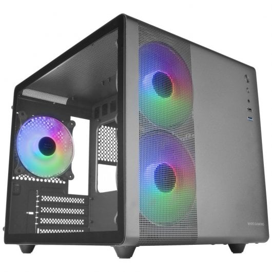Mars Gaming MC-400 FRGB MicroATX Vidro Temperado USB 3.0 Preta