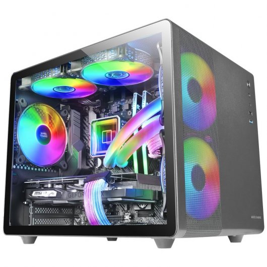 Mars Gaming MC-400 FRGB MicroATX Vidro Temperado USB 3.0 Preta