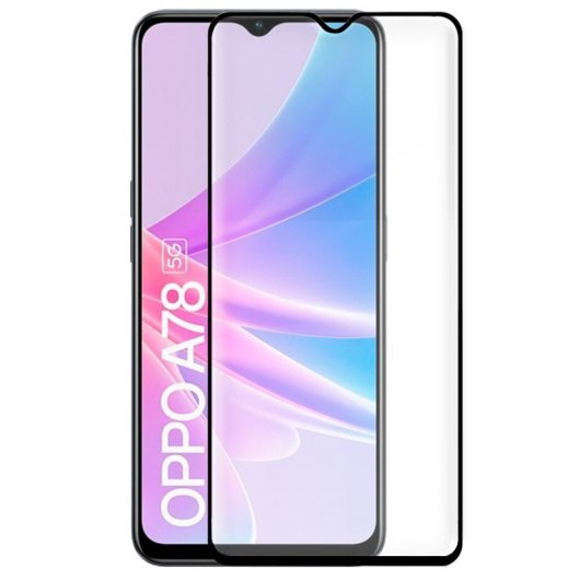 Cool Protector Pantalla Cristal Templado Full 3D Negro para Oppo A78 5G