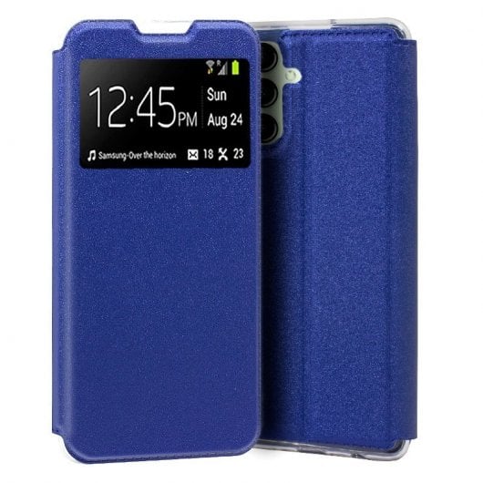Cool Capa flip azul para Samsung A145 Galaxy A14 / A14 5G
