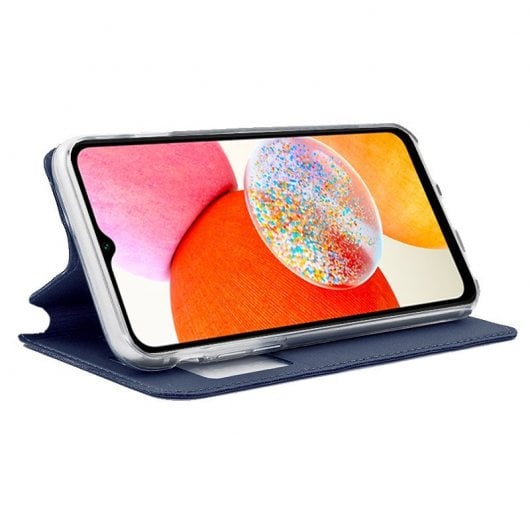 Cool Capa flip azul para Samsung A145 Galaxy A14 / A14 5G