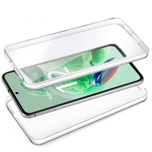 Cool 3D Silicone Case para Xiaomi Redmi Note 12 5G/Poco X5 5G (Frente + Traseira Transparente)