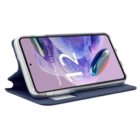 Cool Blue Smooth Flip Cover Case pour Xiaomi Redmi Note 12 Pro Plus 5G