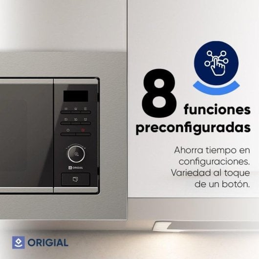 Origial Infinityheat Built-in Grill Microondas Integrable con Grill 20L 1000W Acero Inoxidable