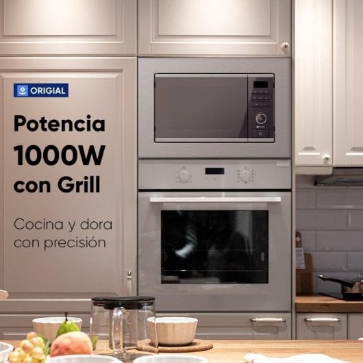 Origial Infinityheat Built-in Grill Microondas Integrable con Grill 20L 1000W Acero Inoxidable