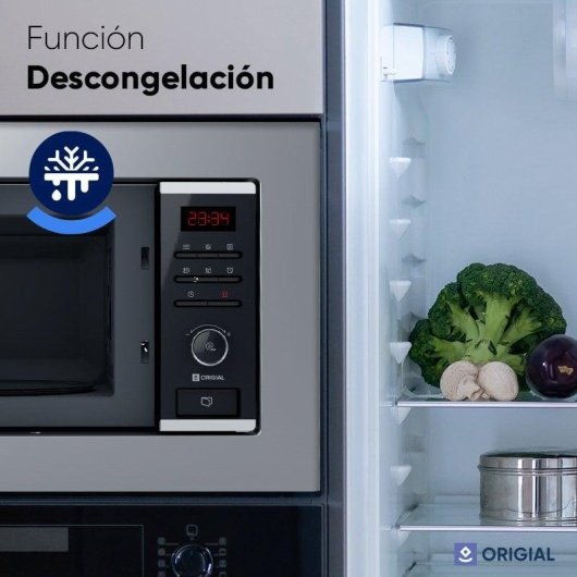 Origial Infinityheat Built-in Grill Microondas Integrable con Grill 20L 1000W Acero Inoxidable
