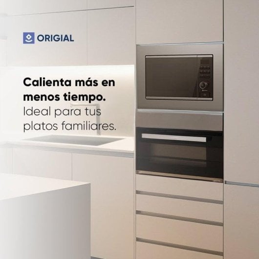 Origial Infinityheat Built-in Grill Microondas Integrable con Grill 20L 1000W Acero Inoxidable