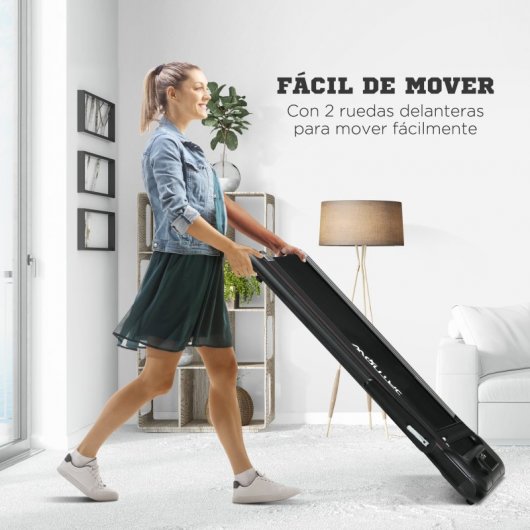 Sportnow Cinta de Correr Eléctrica Plegable 2 en 1 Negra
