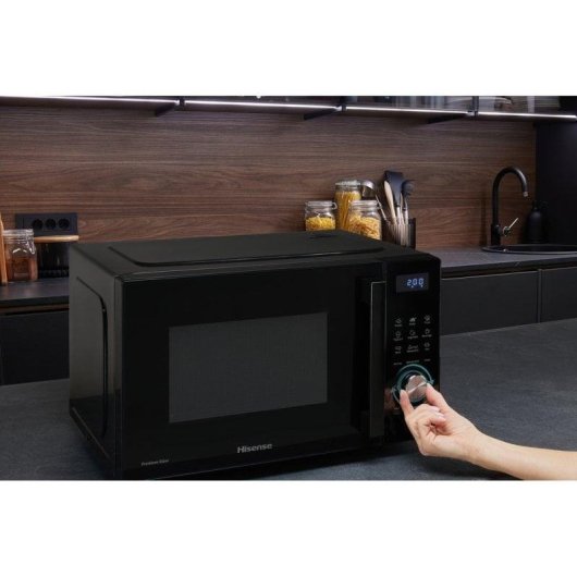 Micro-ondas Hisense H23MOBSD1H 23L 800W com Função Descongelar