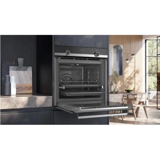 Forno Multifunções Siemens iQ300 HR574AER0 Hidrolítico 71L 60cm A Vapor Preto