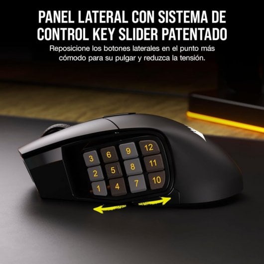 Corsair SCIMITAR ELITE WIRELESS mouse destro RF Wireless + Bluetooth + USB Type-C Ottico 26000 DPI