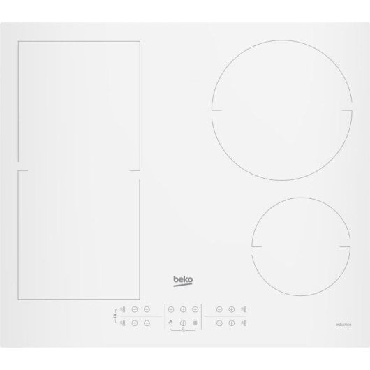Placa de Indução Beko HII64200FMTW 4 Zonas IndyFlex 58cm Branco Integrada
