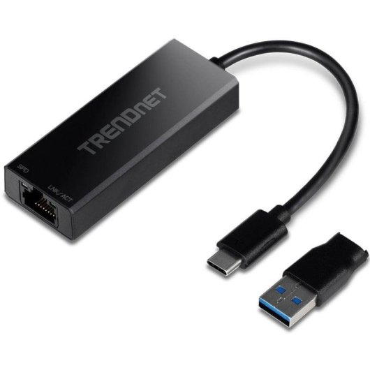 USB-C 3.1 zu Ethernet 2500 Mbit/s Adapter Trendnet TUC-ET2G v2.0R Schwarz