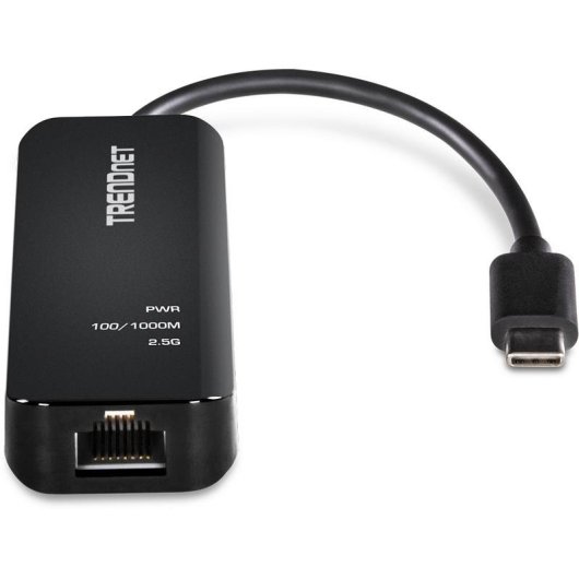 USB-C 3.1 zu Ethernet 2500 Mbit/s Adapter Trendnet TUC-ET2G v2.0R Schwarz