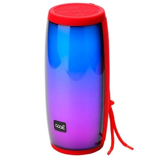 Cool LED Altavoz Bluetooth RGB 14W Rojo