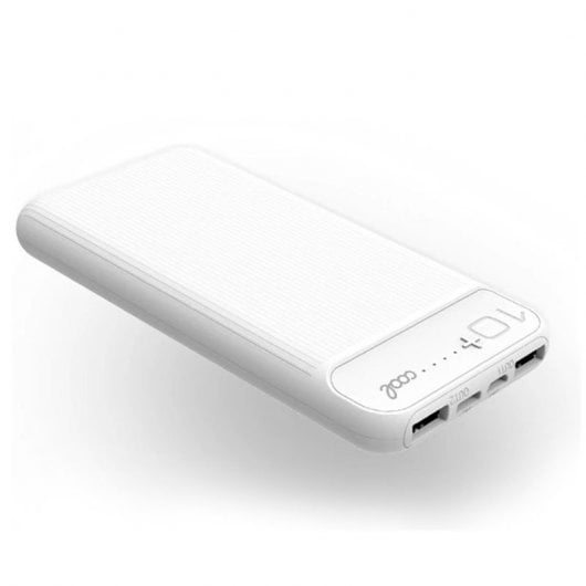 Fantastica batteria esterna universale Boston Power Bank 10.000 mAh 2xUSB/2A bianca