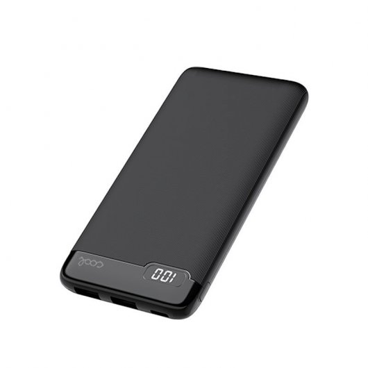 Cool Slim Universal Externer Akku Powerbank 10.000 mAh 2xUSB/2A Schwarz